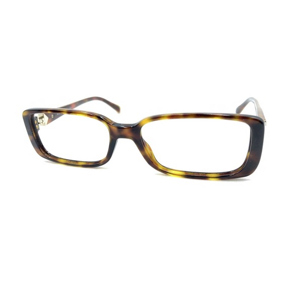 Prada VPR 11N AB6-1O1 Tortoise Brown Gold Eyeglasses Frames 54-16 135 Italy - Picture 8 of 12